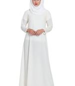 White Plain kashibo Abaya