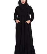 Black Plain kashibo Abaya