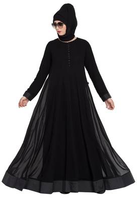 Black Plain kashibo Abaya 6