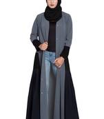 Grey Plain kashibo Abaya
