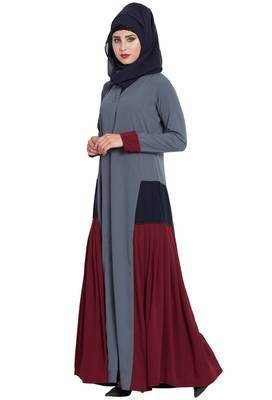 Multicolor Plain kashibo Abaya 2