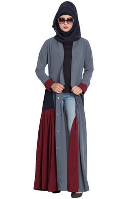 Multicolor Plain kashibo Abaya 5