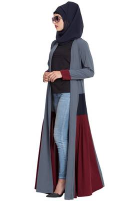 Multicolor Plain kashibo Abaya 6