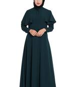 Teal Plain kashibo Abaya