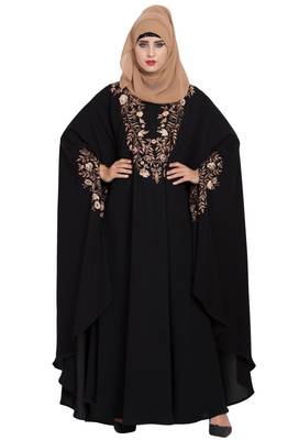 Black Plain Nida Abaya 2