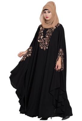 Black Plain Nida Abaya 3