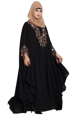 Black Plain Nida Abaya 4