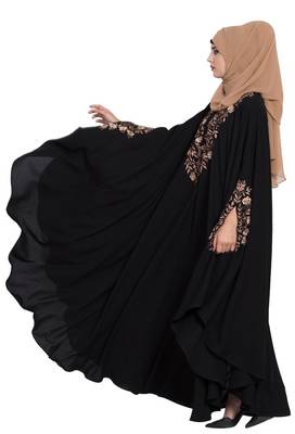 Black Plain Nida Abaya 6