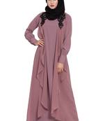 Pink Plain Nida Abaya