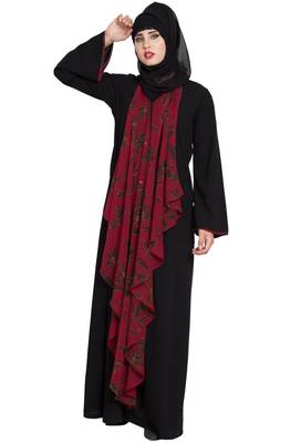 Black Plain Nida Abaya 6