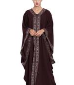 Brown Plain Nida Abaya