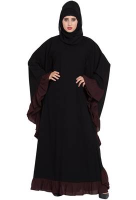 Black Plain kashibo Abaya 3