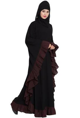 Black Plain kashibo Abaya 5
