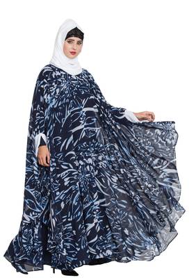 Blue Plain kashibo Abaya 4