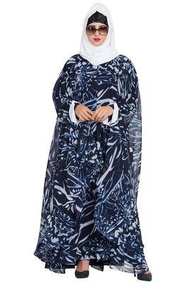 Blue Plain kashibo Abaya 5