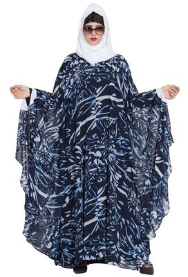 Blue Plain kashibo Abaya 6