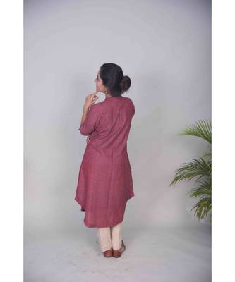 Maroon Gota Patti Aari Work Kurta 4