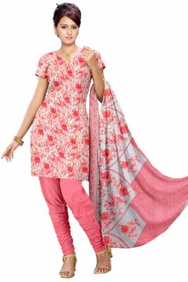 Pink printed cotton salwar 1