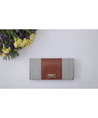 Brown stripes wallet 1