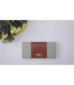 Brown stripes wallet