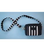 Stripe Statement sling Black