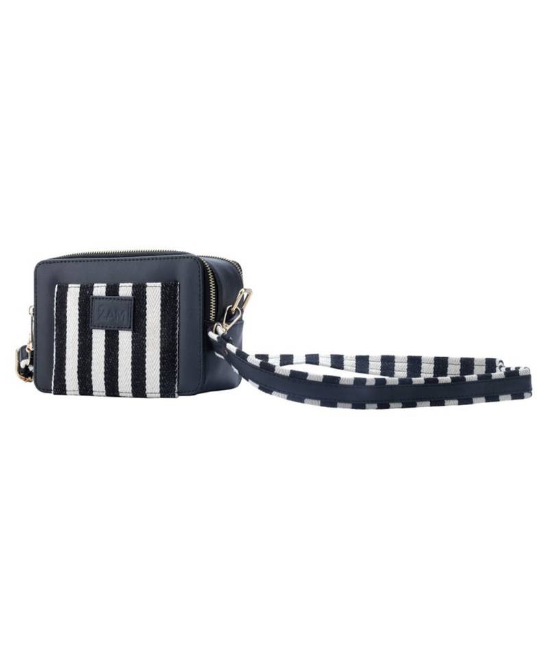 Stripe Statement sling Black