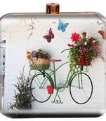 MaFs Women's Printed Sling Box Clutch For Bridal, Casual, Party, Wedding