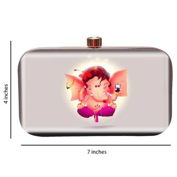 MaFs Women's Printed Sling Box Clutch For Bridal, Casual, Party, Wedding 5
