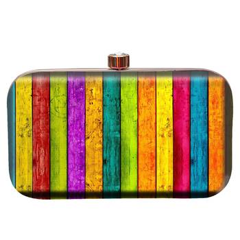 MaFs Women's Printed Sling Box Clutch For Bridal, Casual, Party, Wedding 2