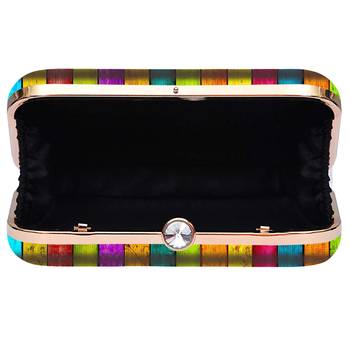 MaFs Women's Printed Sling Box Clutch For Bridal, Casual, Party, Wedding 5