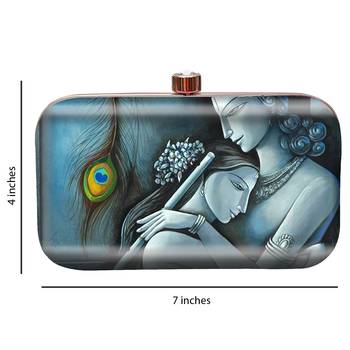 MaFs Women's Printed Sling Box Clutch For Bridal, Casual, Party, Wedding 1