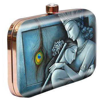 MaFs Women's Printed Sling Box Clutch For Bridal, Casual, Party, Wedding 3