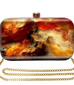 MaFs Women's Printed Sling Box Clutch For Bridal, Casual, Party, Wedding