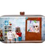 MaFs Women's Printed Sling Box Clutch For Bridal, Casual, Party, Wedding