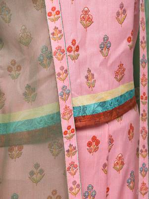 pink printed cotton kurta-sets 5