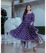 Blue tiara Delight Handblock Set