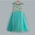 Floral sea green frock