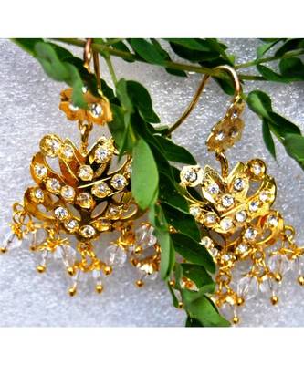 Gold Dangler Earrings 1