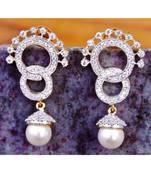 Delicate American Diamond Dangler Earrings