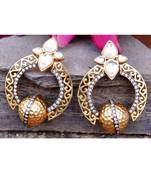 Designer Gold Dangler Earrings