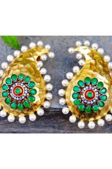 Gold Keri Mango Shaped Dangler Earrings