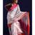 White Linen Saree With Digital Print