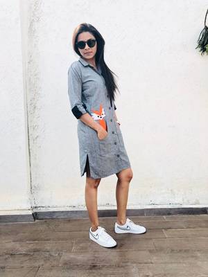 Grey fox dress 1