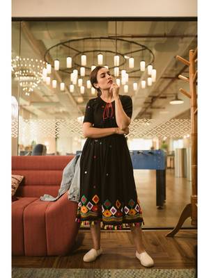 Black banjara dress 3
