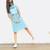 Quircky embroidered blue dress