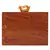 Anekaant Timber Sequins Wooden Party Clutch Bag Brown