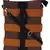 Anekaant Twine Striped Canvas Sling Bag Brown