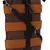 Anekaant Twine Striped Canvas Sling Bag Brown