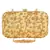 Anekaant Ethnique Embroidered Party Clutch Bag Beige & Gold