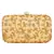 Anekaant Ethnique Embroidered Party Clutch Bag Beige & Gold